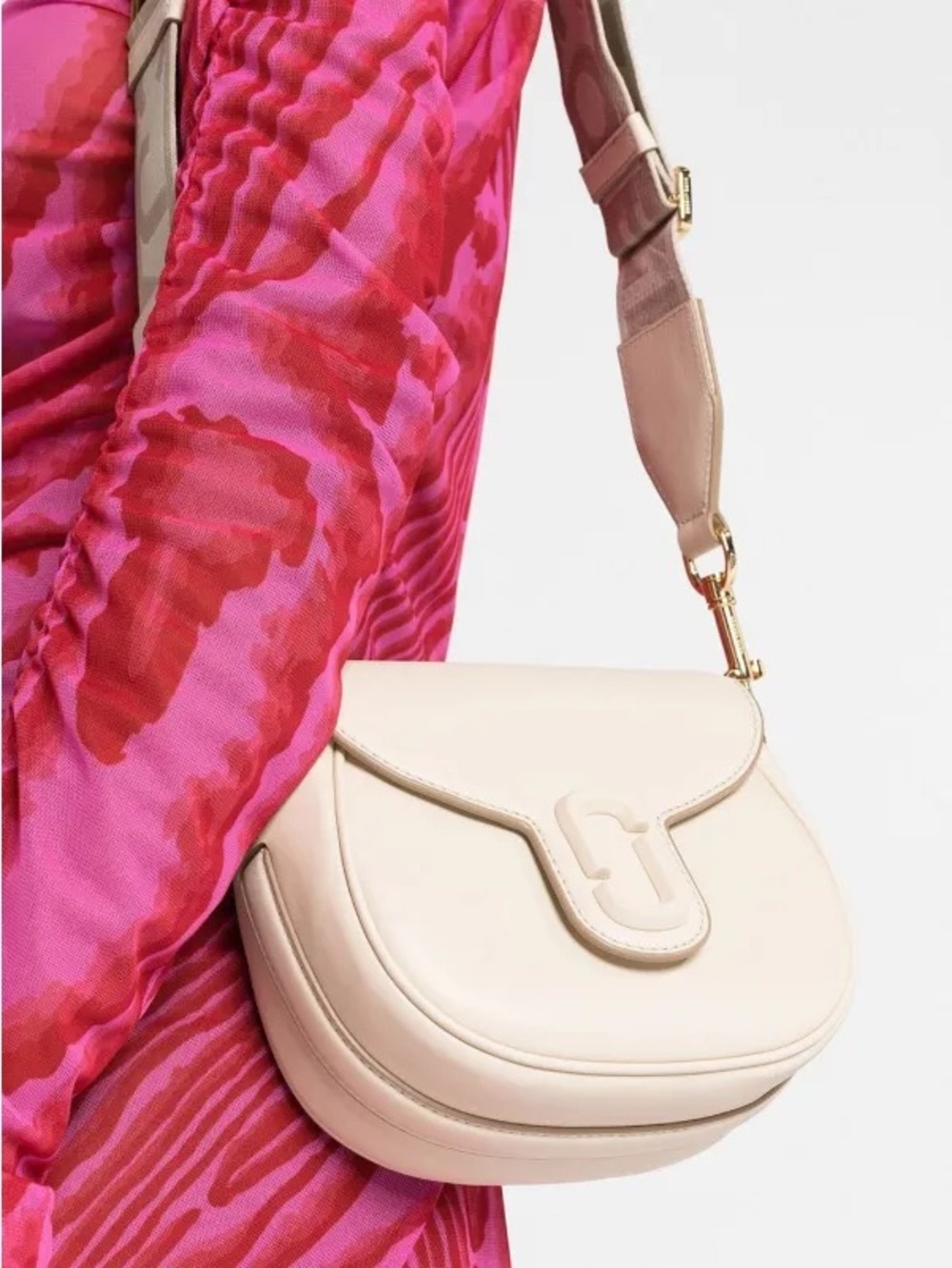 New Marc Jacobs The J Marc Small Saddle Bag Cloud white - Picture 14 of 15